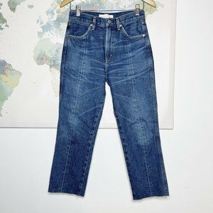 Citizens of Humanity X Wilfred Size 25 Jeans Liv Straight Crop Raw Hem Cotton